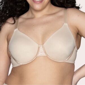 Vanity Fair Beauty Back Full Figure Minimizer Underwire Bra 42C 76080 Beige